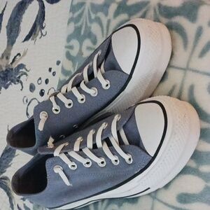 Platform converse womens 7